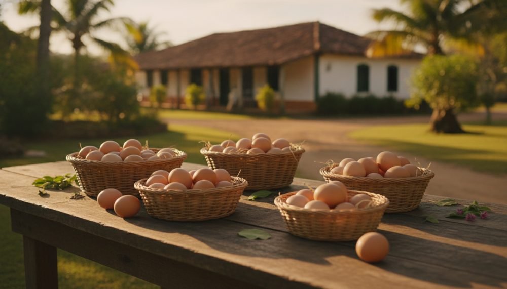 Ovos e frango: a proteína que segura o orçamento